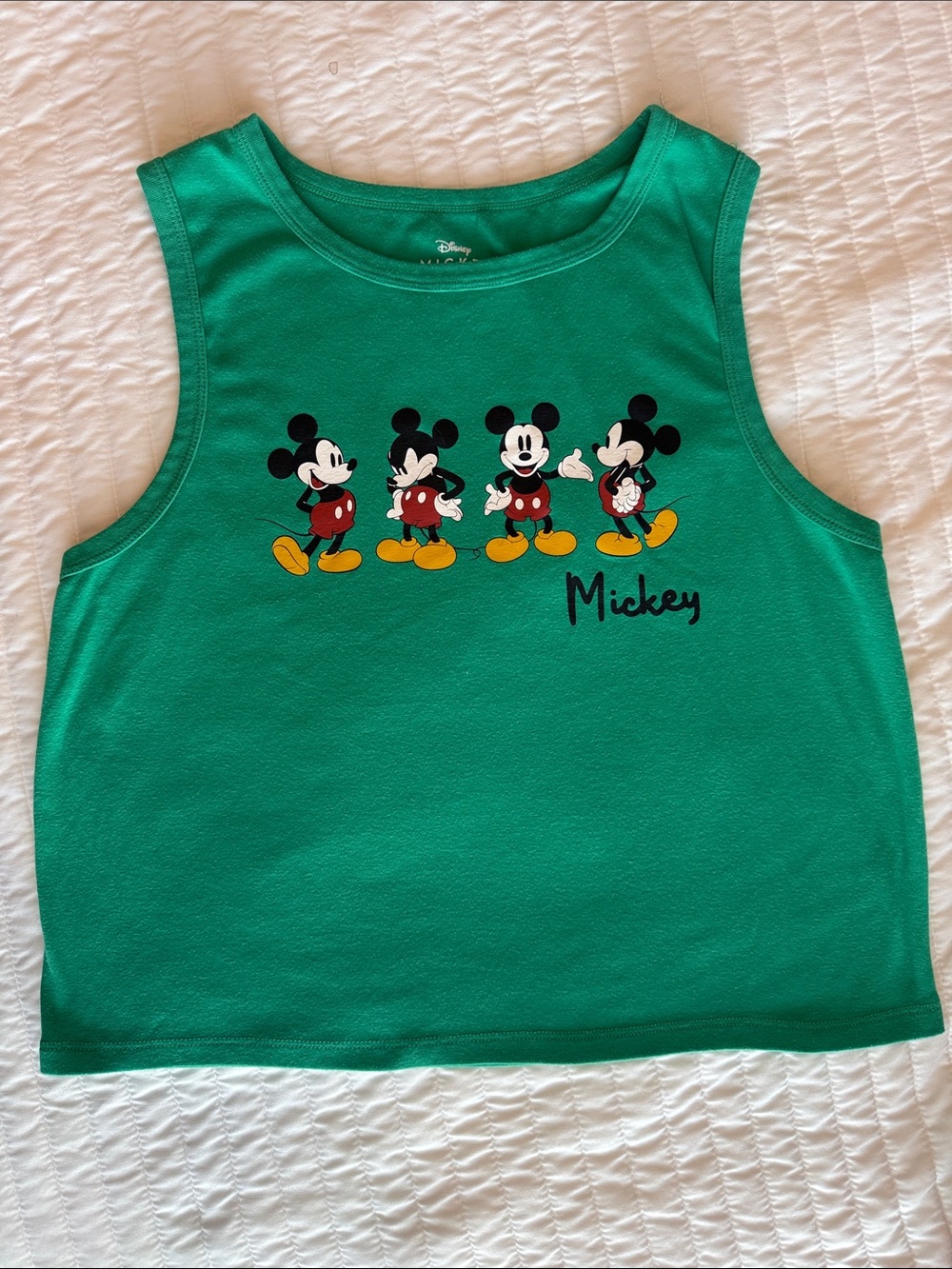 Vintage style Green Mickey Mouse Tank Top